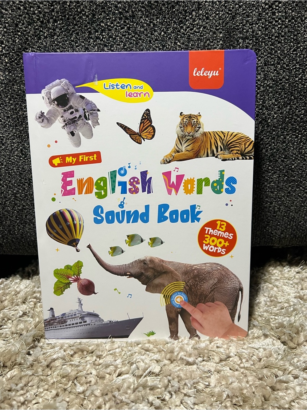 My First English Words Sound Book - Purple/White